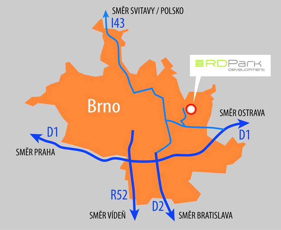 Napojení na dálniční síť ČR